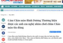 Cám Chào mào Binh Dương Thương hiệu được các anh em nghệ nhân chơi chim Chào mào tin dùng