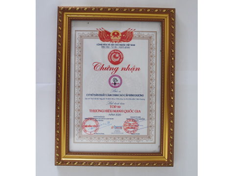 CHỨNG NHẬN THƯƠNG HIỆU MẠNH QUỐC GIA